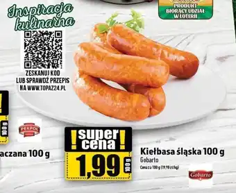 Topaz Kiełbasa śląska Gobarto 100 g oferta