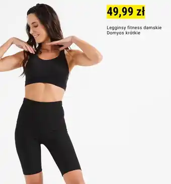Decathlon Legginsy fitness damskie Domyos krótkie oferta