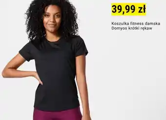Decathlon Koszulka fitness damska Domyos krótki rękaw oferta