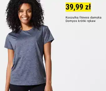 Decathlon Koszulka fitness damska Domyos krótki rękaw oferta