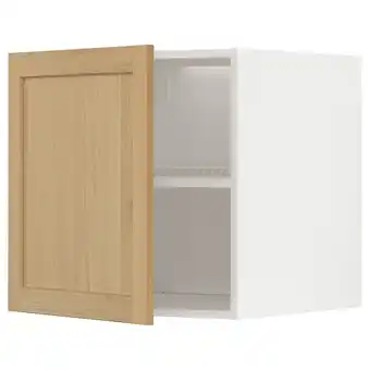 IKEA Metod Nadstawka na lodówkę/zamrażarkę, biały/forsbacka dąb, 60x60 cm oferta