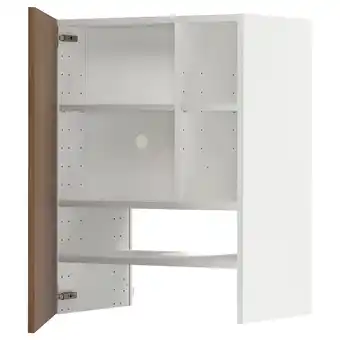 IKEA Metod Szafka okapowa z półką/drzwiczkami, biały/tistorp imitacja brązowego orzecha, 60x80 cm oferta