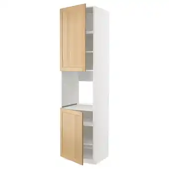 IKEA Metod Sza st wys pie 2dr/pół, biały/forsbacka dąb, 60x60x240 cm oferta