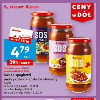 Auchan Sos słodko kwaśny Auchan oferta