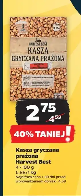 Netto Kasza gryczana prażona Harvest best oferta