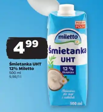 Netto Śmietanka 12% Miletto oferta