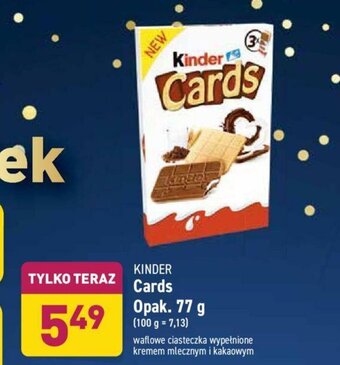 ALDI Kinder Cards 77g oferta