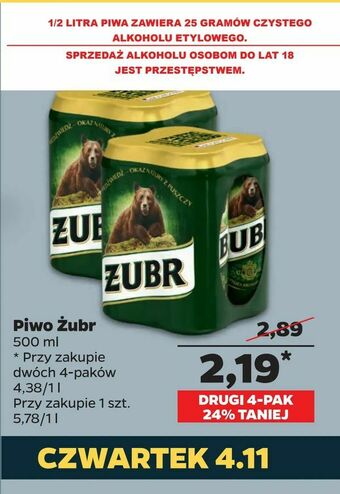 Netto Piwo Żubr oferta