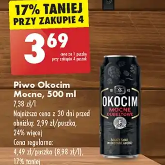 Biedronka Piwo Okocim oferta