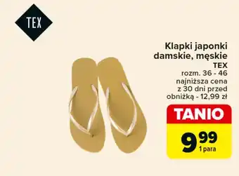 Carrefour Klapki TEX oferta