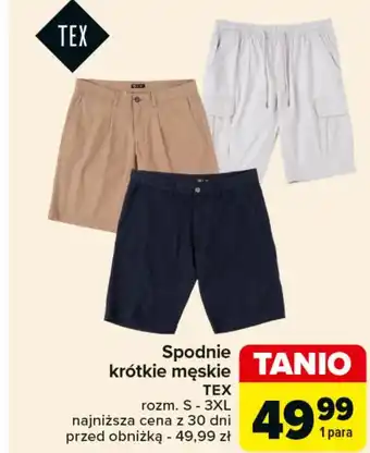 Carrefour Spodnie męskie TEX oferta