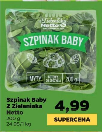 Netto Szpinak Baby Z Zieleniaka Netto oferta