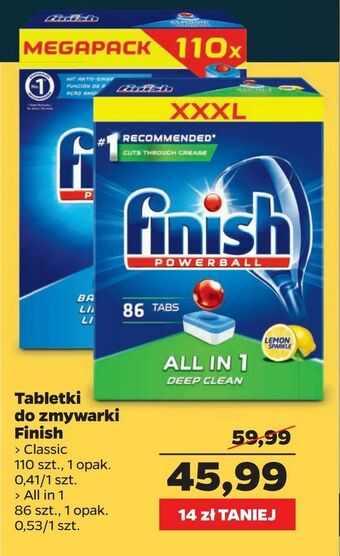 Netto Tabletki do zmywarki Finish oferta