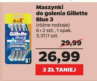 Netto Maszynki do golenia Gillette Blue 3 oferta