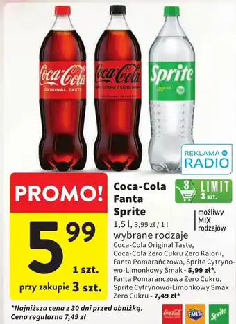 Intermarche Coca-Cola Fanta Sprite 1,5l oferta