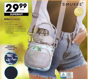 Biedronka Bidon na wodę 1.1 l Smukee oferta