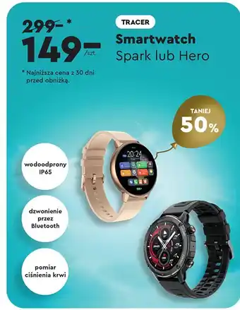 Biedronka Smartwatch hero Tracer oferta