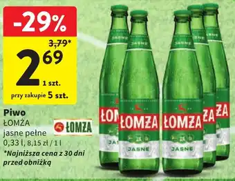 Intermarche Piwo ŁOMŻA 0,33l oferta