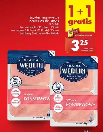 Biedronka Szynka konserwowa Kraina Wędlin oferta