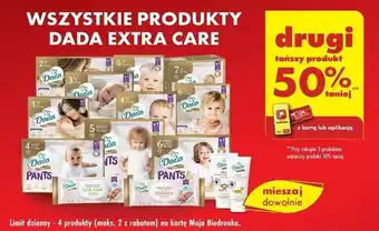 Biedronka Pieluchomajtki dla dzieci junior 5 Dada Extra Care oferta