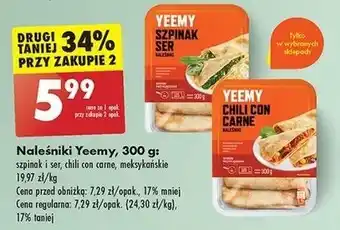 Biedronka Naleśniki szpinak i ser Yeemy oferta
