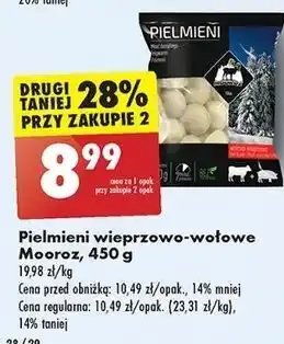Biedronka Pielmieni wołowo-wieprzowe Mooroz oferta