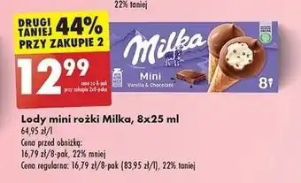 Biedronka Rożek mini Milka oferta