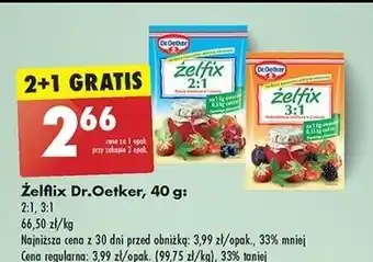 Biedronka Żelfix 3:1 Dr. Oetker oferta