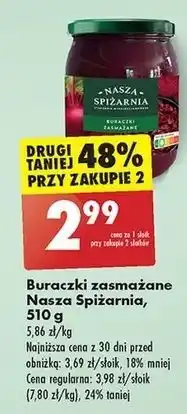 Biedronka Buraczki zasmażane Nasza Spiżarnia oferta