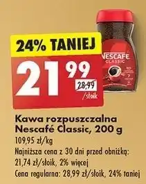 Biedronka Kawa Nescafe Classic oferta