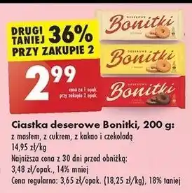 Biedronka Ciastka deserowe Bonitki oferta