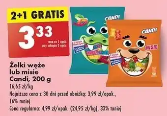 Biedronka Żelki węże Candi (Biedronka) oferta
