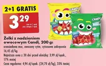 Biedronka Żelki owocowy rytm Candi (Biedronka) oferta