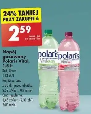 Biedronka Woda green Polaris Vital oferta