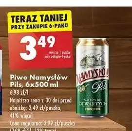 Biedronka Piwo Namysłów Pils oferta