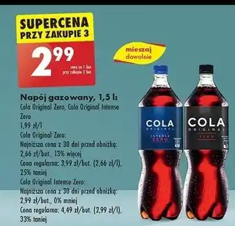 Biedronka Napój Cola Original Zero oferta