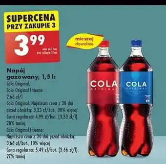 Biedronka Napój Cola Original Intense oferta