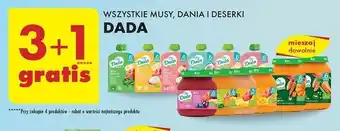 Biedronka Mus jogurt + zboża banan-jabłko Dada oferta