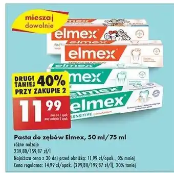 Biedronka Pasta do zębów przeciw próchnicy Elmex oferta