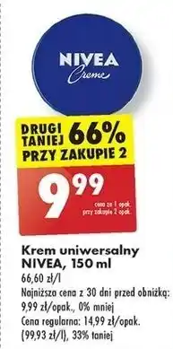 Biedronka Krem do twarzy i ciała Nivea Creme oferta