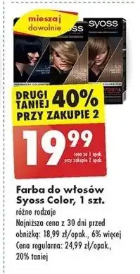 Biedronka Farba do włosów 1-4 granatowa czerń Syoss Professional Performance oferta