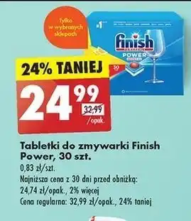 Biedronka Tabletki do zmywarek lemon Finish Power Essential oferta