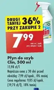 Biedronka Płyn do mycia szyb lemon Clin Windows & Glass oferta