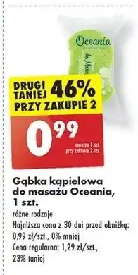 Biedronka Gąbka do masażu Oceania oferta