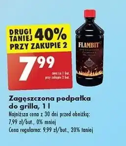 Biedronka Podpałka do grilla w płynie Flambit oferta
