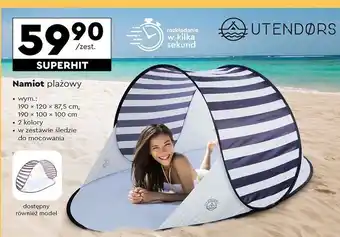 Biedronka Namiot plażowy 190 x 100 cm Utendors oferta