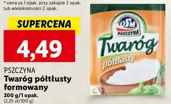 Lidl Twaróg połtłusty Osm Pszczyna oferta