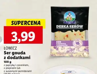 Lidl Deska serów z papryką i czosnkiem Łowicz 1906 oferta