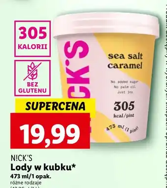 Lidl Lody sea salt caramel N!Ck's oferta