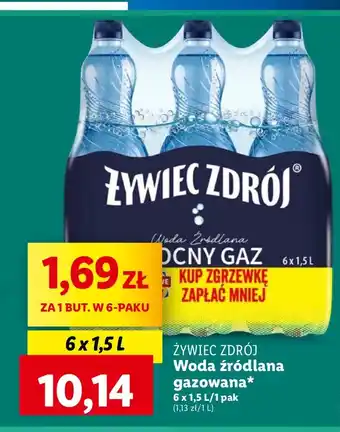 Lidl Woda mocny gaz Żywiec Zdrój oferta